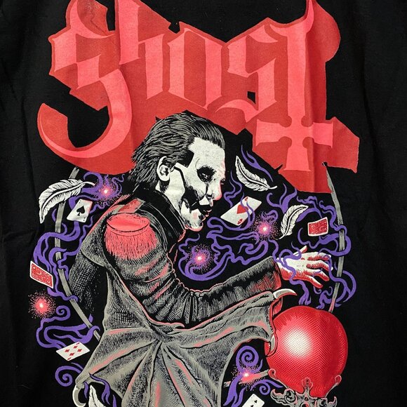Ghost Cardinal Copia Crystal Ball Cards Heavy Metal Rock T-Shirt Medium - Picture 2 of 4